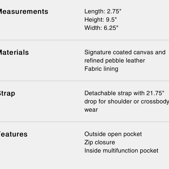 NWOT COACH Jamie Camera Bag - Picture 4 of 5